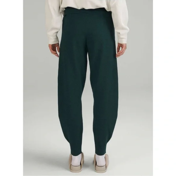 Lululemon Cotton Cashmere Jogger Pant 6 Green Mid Casual Comfy Cozy Athleisure - Picture 3 of 13